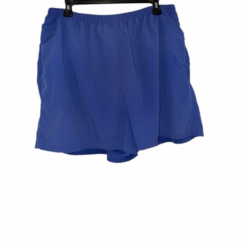 L.L. Bean Blue Lined Swim Shorts with Elastic Waistband